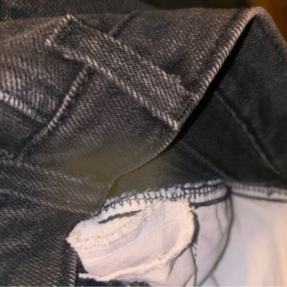 Vintage Lee Black High Waisted Tapered Jeans 16P Petite 80s 90s Made in USA - Picture 10 of 12